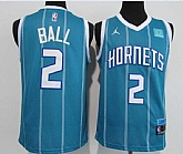 Hornets 2 LaMelo Ball Blue 2020-21 City Edition Swingman Jersey,baseball caps,new era cap wholesale,wholesale hats
